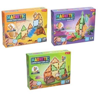 Toi-Toys Magneetpanelen met dieren 19-delig
