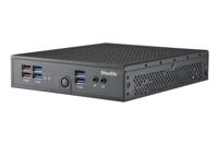 Shuttle XPC Slim Barebone DS50U, Intel Celeron 7305, 2X LAN (1x 2.5Gbit,1x 1Gbit), 1xCOM, 1xHDMI, 1xDP, 1x VGA, zonder ventilator, 24/7 continu gebruik - thumbnail