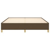 Bedframe zonder matras stof donkerbruin 180x200 cm - thumbnail