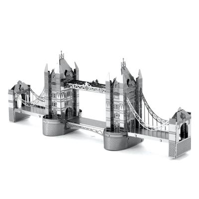 Eureka metal earth london tower bridge zilver editie - thumbnail