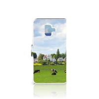 Samsung Galaxy A6 2018 Telefoonhoesje met Pasjes Koeien - thumbnail