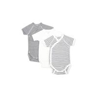 Set van 3 rompertjes PETIT BATEAU marineblauw - thumbnail