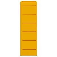 VidaXL Paraplu standaard mosterdgeel 15,5 x 15,5 x 49 cm metaal - thumbnail