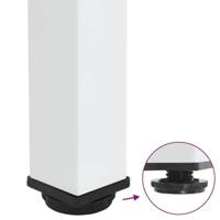 Console tafelpoten 4 st 72-74 cm staal wit - thumbnail