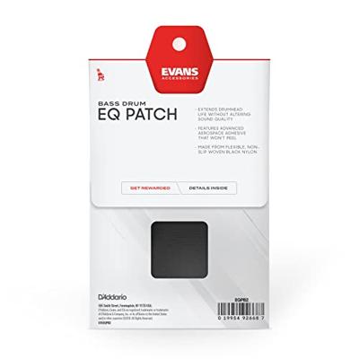 Evans EQPB2 Bassdrum EQ Patch dubbel zwart Evans EQPB2 Bassdrum EQ Patch dubbel zwart