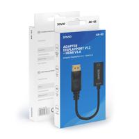 Savio Adapter DisplayPort (M) v1.2 - HDMI A (F) v1.4, 4K, AK-62 - thumbnail