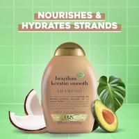 OGX Shampoo Ever Straight Brazilian Keratin Smooth 385ml - thumbnail