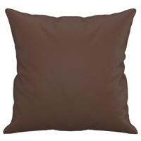 VidaXL Sierkussens 2 st 40x40 cm kunstleer bruin - thumbnail
