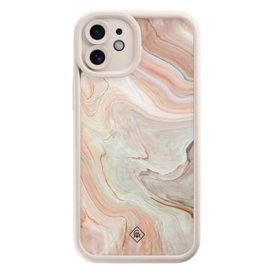 iPhone 11 beige case - Marmer waves