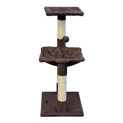 Krabpaal voor katten Gloria 36 x 50 x 83 cm Bruin Hout Staal Sisal