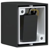 Buitenwandlamp gegoten aluminium zwart - thumbnail