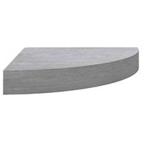 Hoekwandschap 35x35x3,8 cm MDF betongrijs - thumbnail