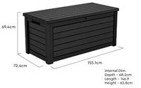 Keter Tuinbox Northwood 630 L grafietkleurig - thumbnail