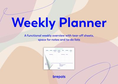 Planner brepols weekly planner a4 7d/1p