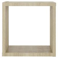Wandschappen kubus 2 st 30x15x30 cm sonoma eikenkleurig - thumbnail
