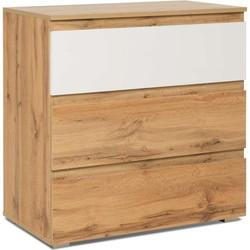 Ladekast Tessa wit&naturel Ladekast Tessa wit&naturel