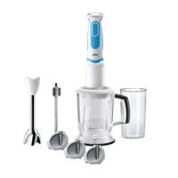 Braun 4191-MQ5260WHBL Staafmixer 1000 W Met maatbeker, Met mixbeker, Turbofunctie Wit-blauw - thumbnail