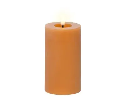 Lumineo ledkaars d7h15cm oranje