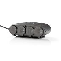 Nedis DCPA003 Universele Dc-voedingsadapter 5/12 V Dc Autolader/usb 4-weg - thumbnail