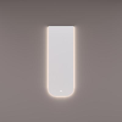 HIPP Design spiegel Sun-Line Plafond Ovaal-Recht met Indirecte LED Verlichting Rondom Zijdelings - 50 x 140 cm - Spiegelverwarming - Kleurenwissel - Touchdimmer