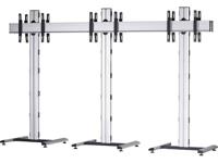 VCM Morgenthaler MOBIL-(1X3)-D 1x3: back-to-back Videowall standvoet 106,7 cm (42) - 139,7 cm (55) In hoogte verstelbaar, Kantelbaar - thumbnail