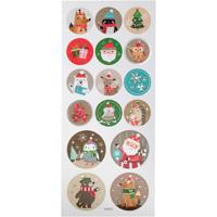 Creativ Company Stickers, kerstmis, vel 10x23 cm, ca. 16 stuk, 1 vel - thumbnail