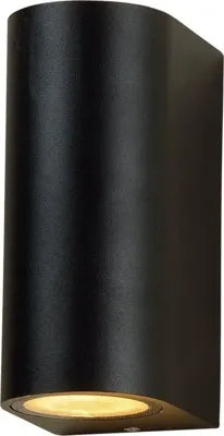 LED's Light LED Wandlamp buiten - Cilinder met 2 x GU10 fitting - Model Sapri - IP44 - Zwart LED's Light LED Wandlamp buiten - Cilinder met 2 x GU10 fitting - Model Sapri - IP44 - Zwart