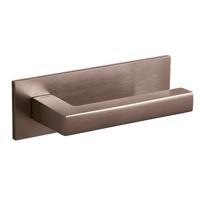 Olivari Deurklink ABC op horizontaal schild brons mat titaan PVD - thumbnail