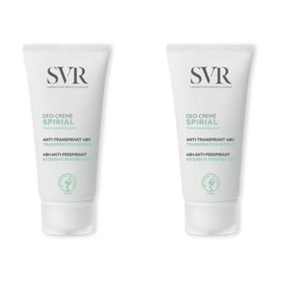 SVR Spirial Duo Anti-Transpirant 48H Intense Deodorant 2x50ml