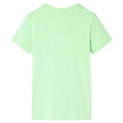 Kindershirt 128 neongroen - thumbnail