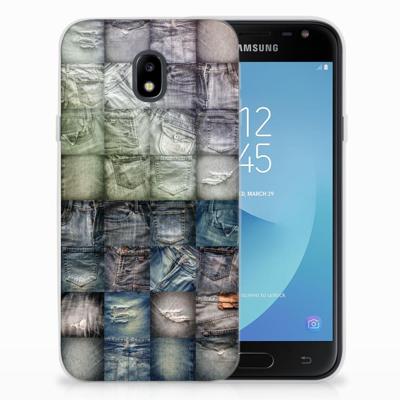 Silicone Back Cover Samsung Galaxy J3 2017 Spijkerbroeken Silicone Back Cover Samsung Galaxy J3 2017 Spijkerbroeken