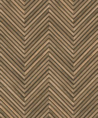 Marburg Travertino Behang met houten Hongaarse punt motief - 33377