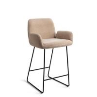 Jesper Home Barkruk 'Misaki' Slide Black, kleur Funky Fudge (zithoogte 65cm) - thumbnail