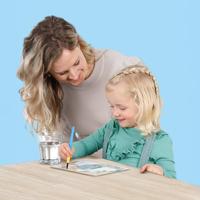 SES kleuren met water kleurboek met water stift boerderij - thumbnail