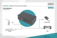 Digitus DS-12883 KVM-switch Zwart - thumbnail