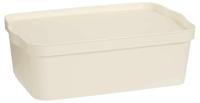 Opbergbak met Deksel Crème Plastic 14 L 29,5 x 14,3 x 45 cm (12 Stuks) - thumbnail