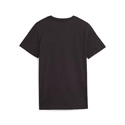 T-Shirt met Korte Mouwen voor kinderen Puma Ess+ 2 Col Logo Zwart - Maat: 15-16 Jaar