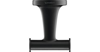 Duravit Starck T Handdoekhaak Dubbel 6x7,6x5 cm Mat Zwart
