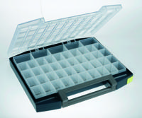 raaco Boxxser 55 5x10-45 Assortimentskoffer (l x b x h) 361 x 421 x 55 mm Aantal vakken: 45 Inhoud 1 stuk(s) - thumbnail