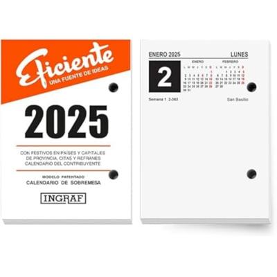 Tafelkalender Ingraf 8,2 x 11,6 cm 2025