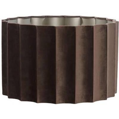 Light&living Kap cilinder 40-40-25 cm DISLI velvet donker bruin Light&living Kap cilinder 40-40-25 cm DISLI velvet donker bruin