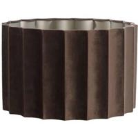 Light&living Kap cilinder 40-40-25 cm DISLI velvet donker bruin - thumbnail