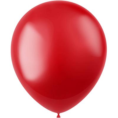 Ballonnen Radiant Fiery Red Metallic 33cm - 10 stuks
