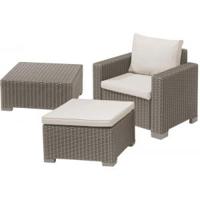 Moorea loungestoel cappuccino - thumbnail