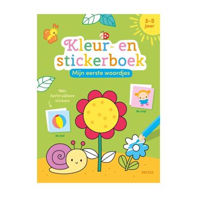 Deltas Mijn eerste woordjes kleur + stickerboek Deltas Mijn eerste woordjes kleur + stickerboek