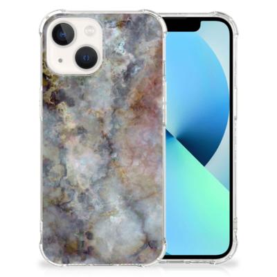 iPhone 13 Anti-Shock Hoesje Marmer Grijs iPhone 13 Anti-Shock Hoesje Marmer Grijs
