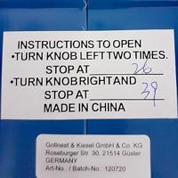 Goki kluis metaal blauw - thumbnail