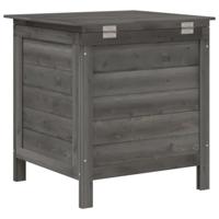 Tuinbox 50x49x56,5 cm massief vurenhout antracietkleurig - thumbnail