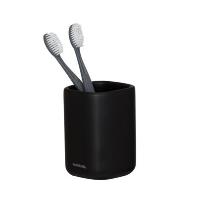 Sealskin Tandenborstelbeker vrijstaand Mind Zwart Sealskin Tandenborstelbeker vrijstaand Mind Zwart
