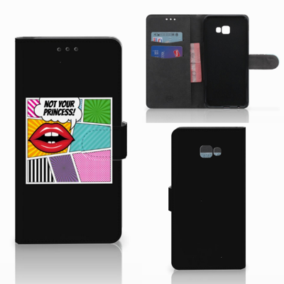 Samsung Galaxy J4 Plus (2018) Wallet Case met Pasjes Popart Princess Samsung Galaxy J4 Plus (2018) Wallet Case met Pasjes Popart Princess